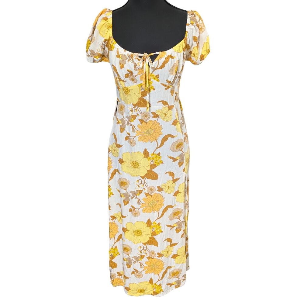Forever 21 Yellow Floral Sundress | Women's S - Picture 1 of 7